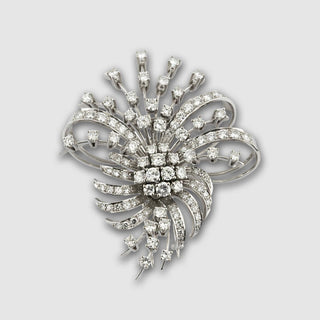 Brosche aus Gelbgold mit Brillant