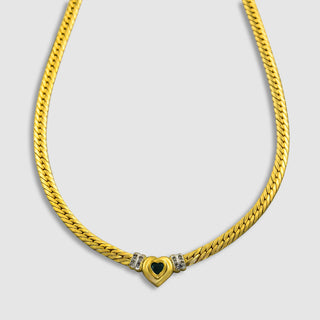 Collie Herz aus Gelbgold mit Brillant aus zweiter Hand