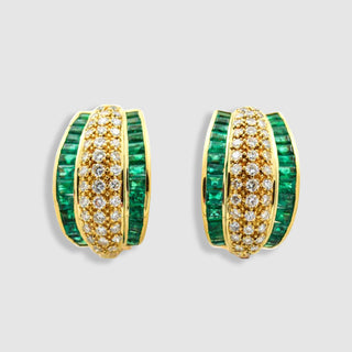 Ohrschmuck Ohrhaenger aus Weißgold mit Peridot aus zweiter Hand