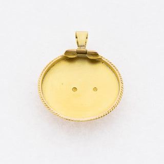Vintage Rubinanhänger aus Gelbgold