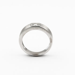 Diamantring aus Weißgold