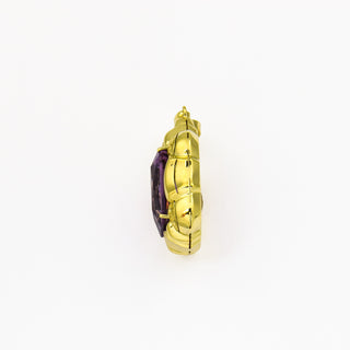 Amethystanhänger aus Gelbgold