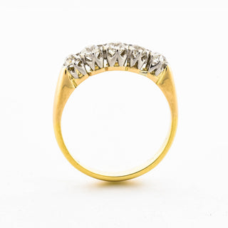 Diamantring aus Gelb- und Weißgold, 1930-1940er Jahre