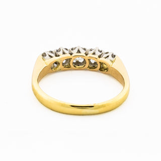 Diamantring aus Gelb- und Weißgold, 1930-1940er Jahre