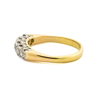 Diamantring aus Gelb- und Weißgold, 1930-1940er Jahre