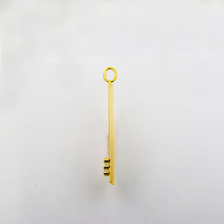 Perlenanhänger aus Gelbgold mit Saphir