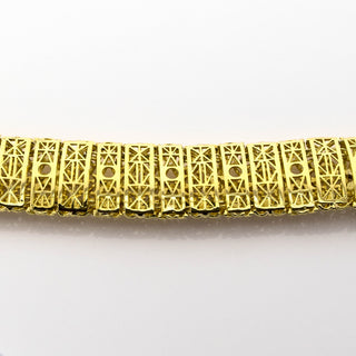 Armband aus Gelb- und Weißgold, 1970-80er