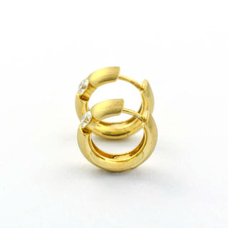 Creolen aus Gelbgold mit Brillanten