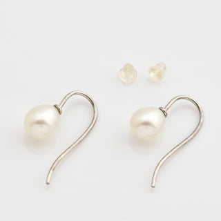 Perlenohrhänger aus Silber