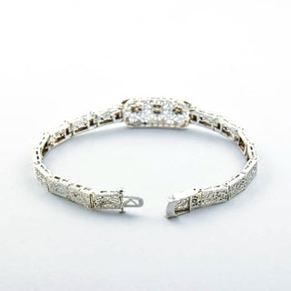 Art Déco Diamantarmband aus Weißgold