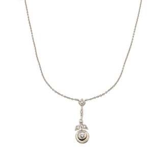 Brillantcollier aus Weißgold mit Diamant