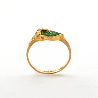 Lapponia Ring aus Gelbgold mit Zoisit