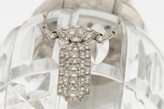 Antikes Artdeco-Collier aus Platin