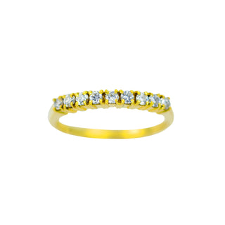 Brillantring aus 585 Gelbgold, nachhaltiger second hand Schmuck perfekt aufgearbeitet