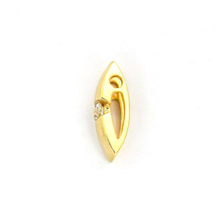 Brillantanhänger aus 585 Gelbgold, nachhaltiger second hand Schmuck perfekt aufgearbeitet