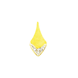 Diamantanhänger aus 585 Gelb- und Weißgold, nachhaltiger second hand Schmuck perfekt aufgearbeitet