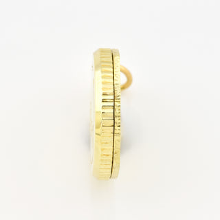 Anhänger SOS aus 585 Gelbgold, nachhaltiger second hand Schmuck perfekt aufgearbeitet