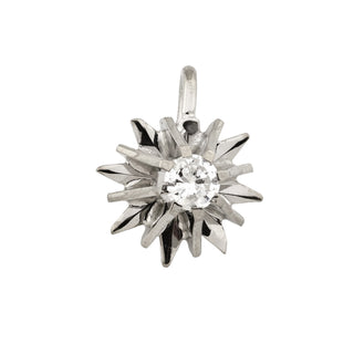 Brillantanhänger aus 585 Weißgold, nachhaltiger second hand Schmuck perfekt aufgearbeitet