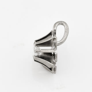 Brillantanhänger aus 585 Weißgold, nachhaltiger second hand Schmuck perfekt aufgearbeitet