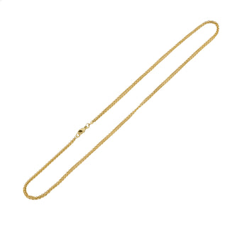 Zweireihige Ankerkette aus 585 Gelbgold, nachhaltiger second hand Schmuck perfekt aufgearbeitet