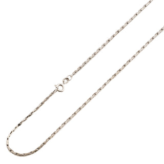 Ankerkette aus 585 Weißgold, nachhaltiger second hand Schmuck perfekt aufgearbeitet