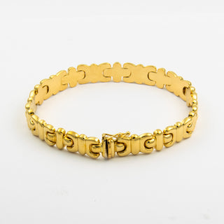 Armband aus 750 Gelbgold, nachhaltiger second hand Schmuck perfekt aufgearbeitet