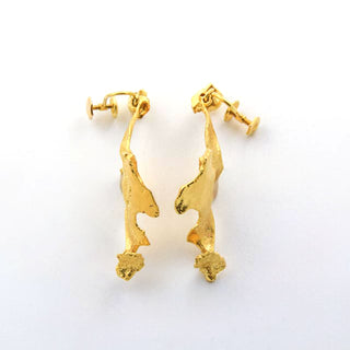 Björn Weckström Ohrhänger aus 585 Gelbgold, nachhaltiger second hand Schmuck perfekt aufgearbeitet