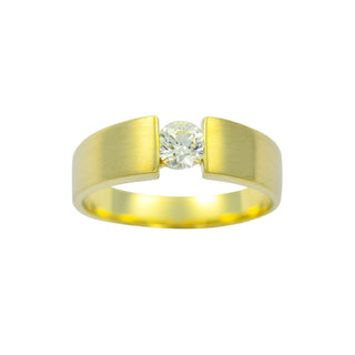 Christ Brillantring aus 585 Gelbgold, nachhaltiger second hand Schmuck perfekt aufgearbeitet