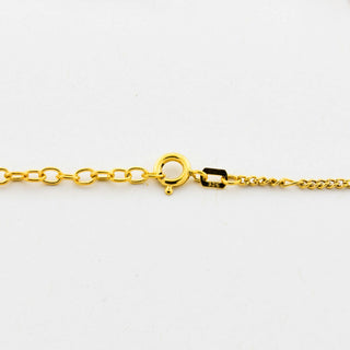 Granatcollier aus 925 Silber vergoldet, nachhaltiger second hand Schmuck perfekt aufgearbeitet