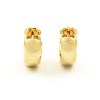 Creolen aus 585 Gelbgold, nachhaltiger second hand Schmuck perfekt aufgearbeitet