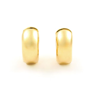 Creolen aus 585 Gelbgold, nachhaltiger second hand Schmuck perfekt aufgearbeitet