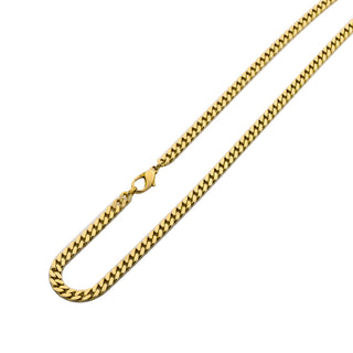 Binder Panzerkette aus 585 Gelbgold, nachhaltiger second hand Schmuck perfekt aufgearbeitet