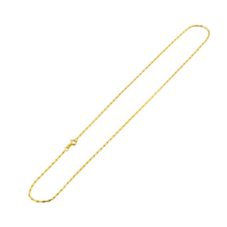 Haferkornkette aus 585 Gelbgold, nachhaltiger second hand Schmuck perfekt aufgearbeitet