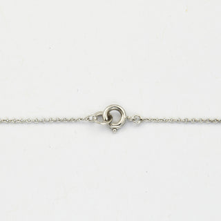 Kette mit Anhänger aus 750 Weißgold mit Perle und Brillant, nachhaltiger second hand Schmuck perfekt aufgearbeitet