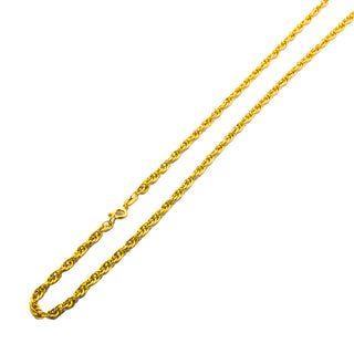 Kordelkette aus 585 Gelbgold, nachhaltiger second hand Schmuck perfekt aufgearbeitet