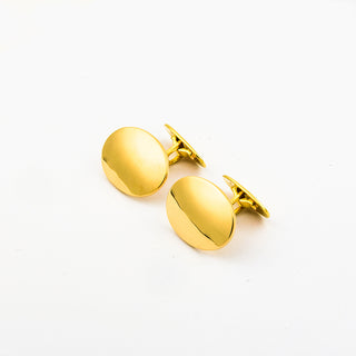 Krämer Manschettenknöpfe aus 750 Gelbgold, nachhaltiger second hand Schmuck perfekt aufgearbeitet