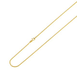 Kugelkette aus 585 Gelbgold, nachhaltiger second hand Schmuck perfekt aufgearbeitet