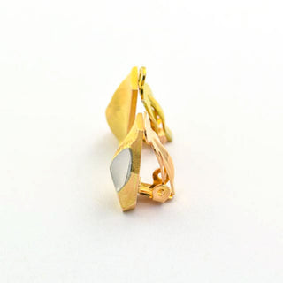 Lapponia Ohrclips aus 585 Gelb- und Weißgold, nachhaltiger second hand Schmuck perfekt aufgearbeitet