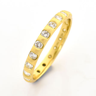 Niessing Brillantring aus 750 Gelbgold, nachhaltiger second hand Schmuck perfekt aufgearbeitet