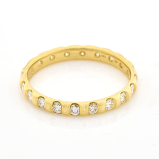 Niessing Brillantring aus 750 Gelbgold, nachhaltiger second hand Schmuck perfekt aufgearbeitet