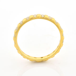 Niessing Brillantring aus 750 Gelbgold, nachhaltiger second hand Schmuck perfekt aufgearbeitet