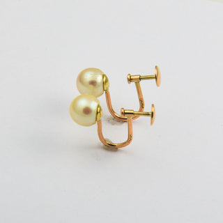 Perlohrschrauben aus 585 Gelbgold, nachhaltiger second hand Schmuck perfekt aufgearbeitet