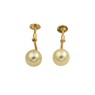 Perlohrschrauben aus 585 Gelbgold, nachhaltiger second hand Schmuck perfekt aufgearbeitet