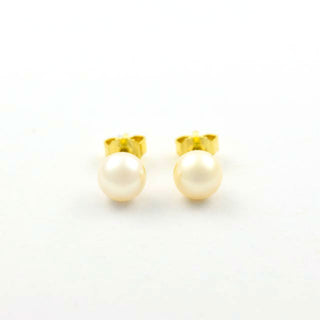 Perlenohrstecker aus 585 Gelbgold, nachhaltiger second hand Schmuck perfekt aufgearbeitet