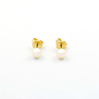 Perlenohrstecker aus 585 Gelbgold, nachhaltiger second hand Schmuck perfekt aufgearbeitet