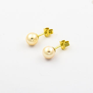 Perlohrstecker aus 585 Gelbgold, nachhaltiger second hand Schmuck perfekt aufgearbeitet