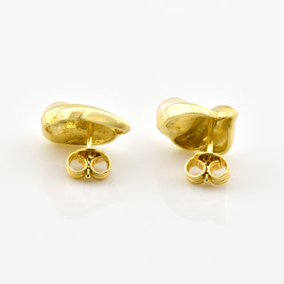 Perlenohrstecker aus 585 Gelbgold, nachhaltiger second hand Schmuck perfekt aufgearbeitet