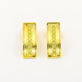 Ohrstecker aus 585 Gelbgold, nachhaltiger second hand Schmuck perfekt aufgearbeitet