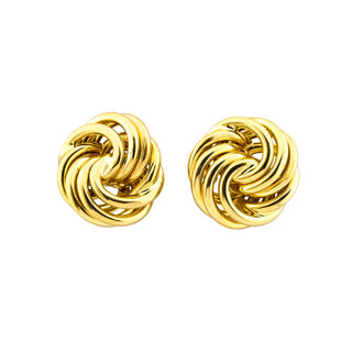 Ohrstecker aus 585 Gelbgold, nachhaltiger second hand Schmuck perfekt aufgearbeitet