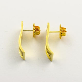 Ohrstecker aus 585 Gelbgold, nachhaltiger second hand Schmuck perfekt aufgearbeitet